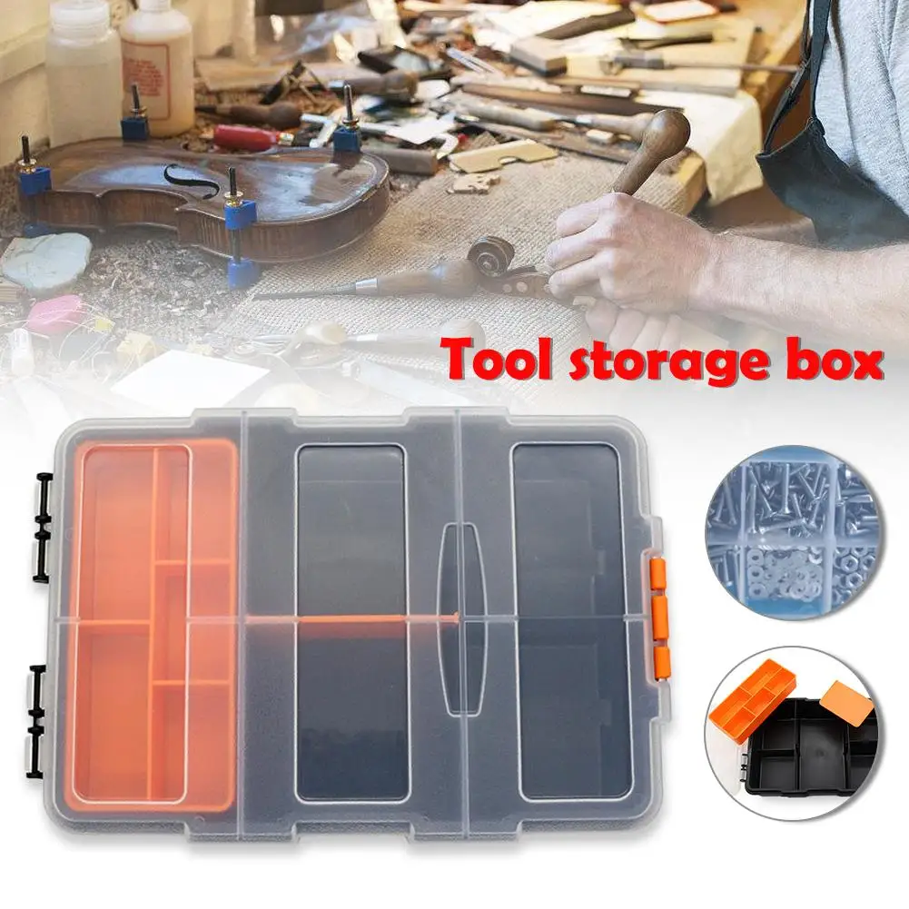 

Portable Parts Box Screw Storage Box Metal Parts Hardware Screwdriver Vehicle Repair Hand Tool Storage Box