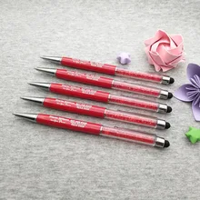 Стилус Емкость Алмазный Стилус кристалл ручки Шариковая ручка офис продвижение школы подарок настроены с логотипом