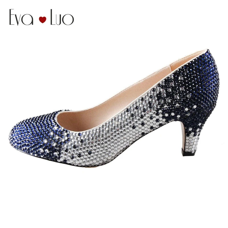 navy formal shoes womens