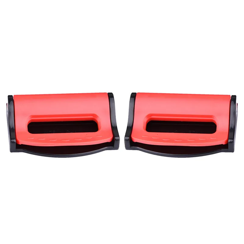 Bodhi2000 2 Pcs Car Plastic Seat Belt Clips Safety Adjustable Stopper Buckle
