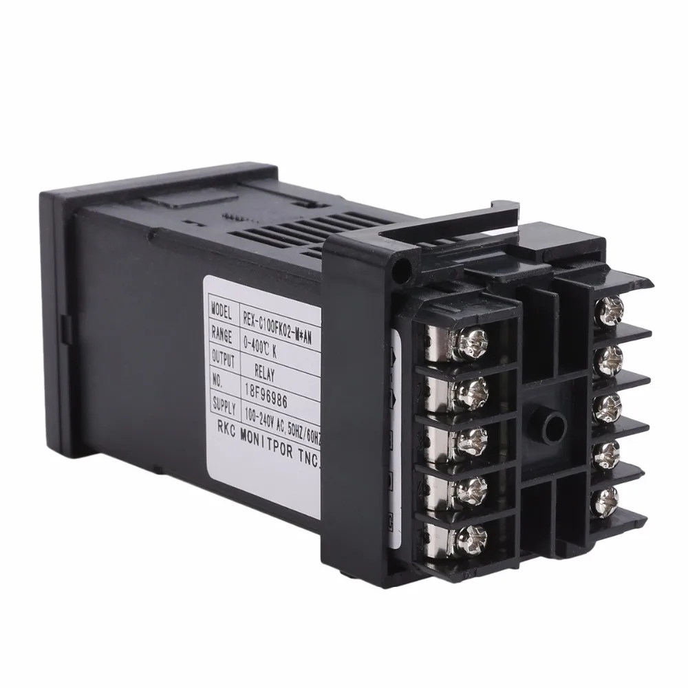 

Dual Display PID Digital Temperature Controller REX-C100 + K Thermocouple SSR Outputwith 1m Wire