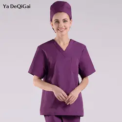 Новый униформа для сотрудниц спа-салонов мужчин и женщин медицинские хирургические аптека Спецодежда для врача медсестры салон красоты