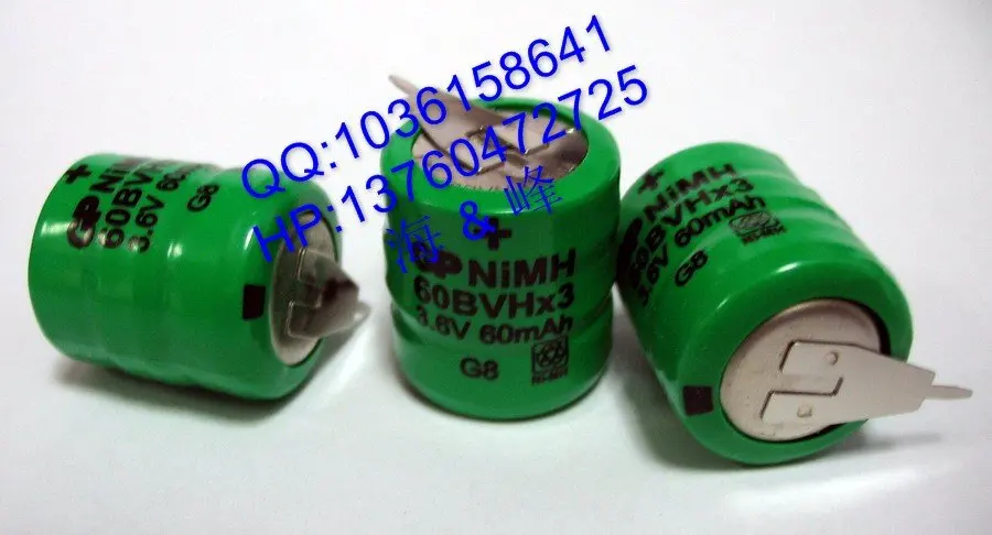 9wh NiMH negro Bateria para gp gp 80 aaalh 3bmx 3,6v 800mah/2 