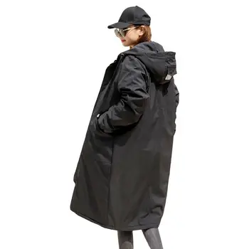 

Winter Korean thick warm cotton coat women's 2018 new long hooded temperament casual large size down jacket coat womens clothing