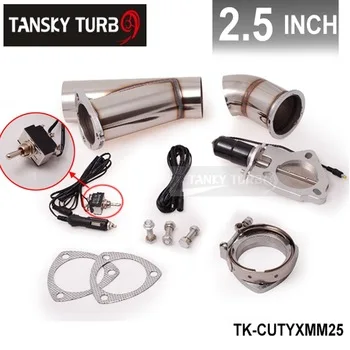 2.5" Electric Cutout/E-Cut Out Valve System W/O Remote for Exhaust Catback/Downpipe TK-CUTYXMM25