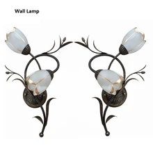 Скандинавский Ретро Ламба aplik для домашнего освещения американский кантри Лофт столовая спальня luminaria Цветок Настенные светильники Крытый современный