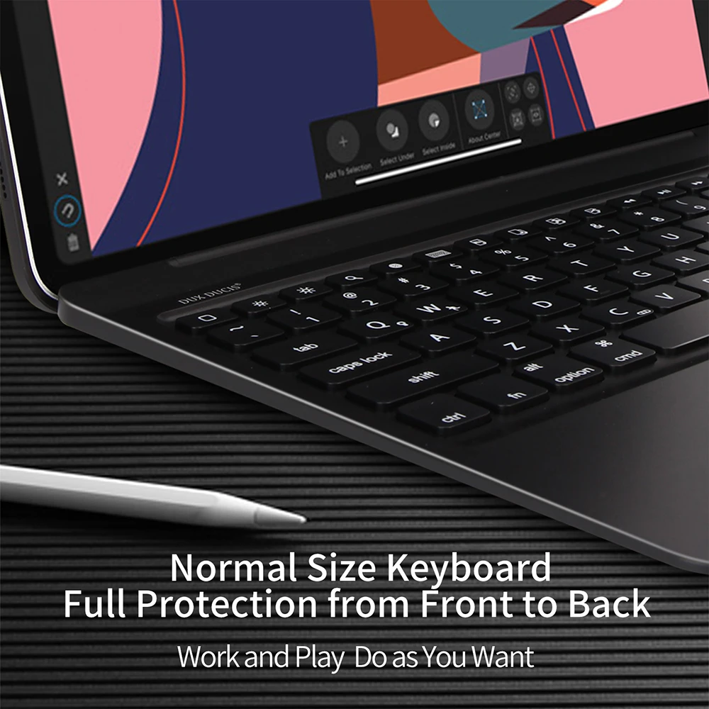 DUX DUCIS флип Беспроводная клавиатура чехол для iPad Pro 12 9 2018 Smart bluetooth планшета Обложка
