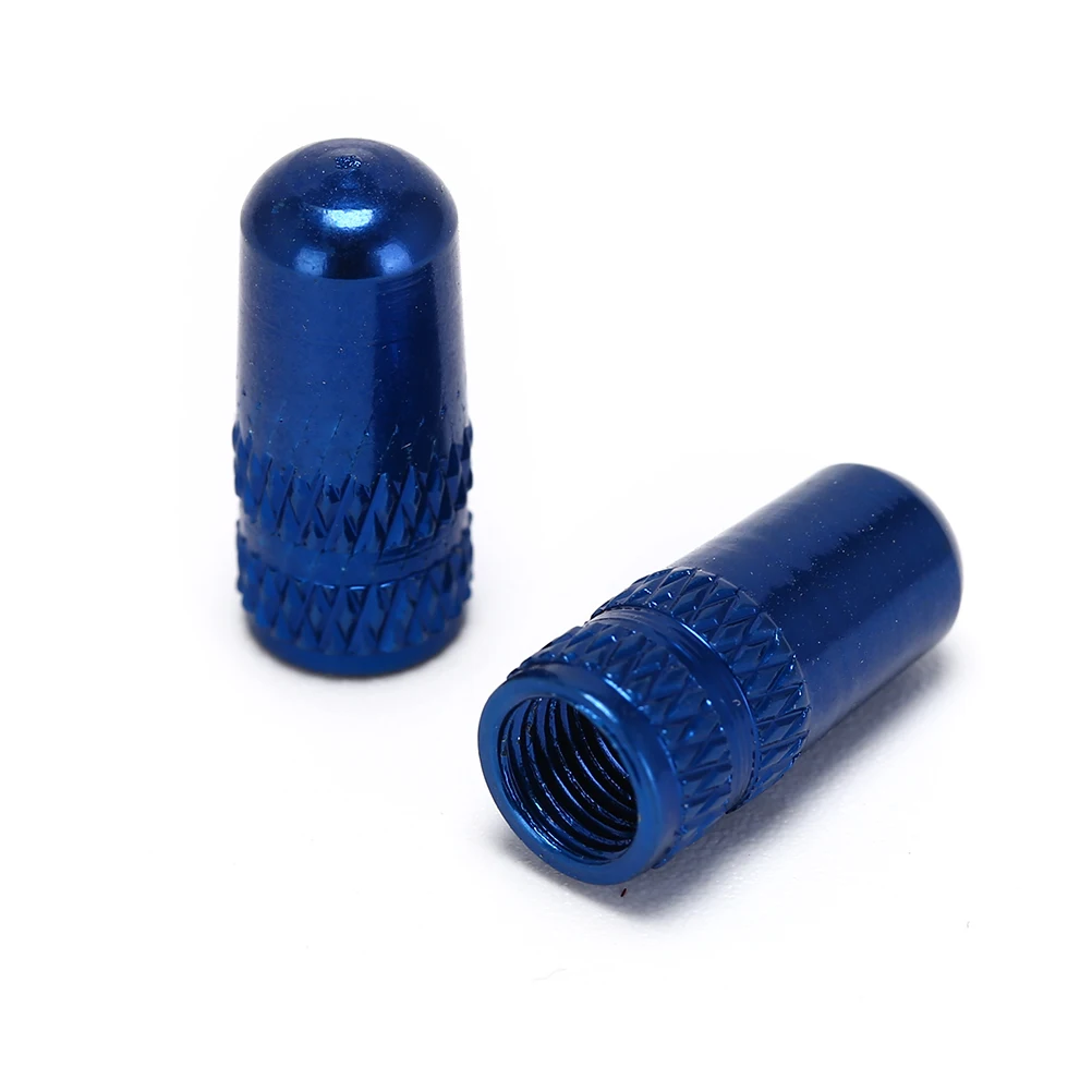 blue 2 шт./лот велосипед MTB Presta обода колеса стержень шины воздушный клапан крышки пылезащитный чехол Аксессуары для велосипеда - Color: blue