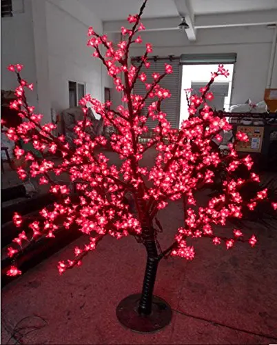 

Free ship 648pcs LEDs 5ft 1.5m LED Christmas holiday New year party home Light Cherry Blossom Tree Red Outdoor Use waterproof