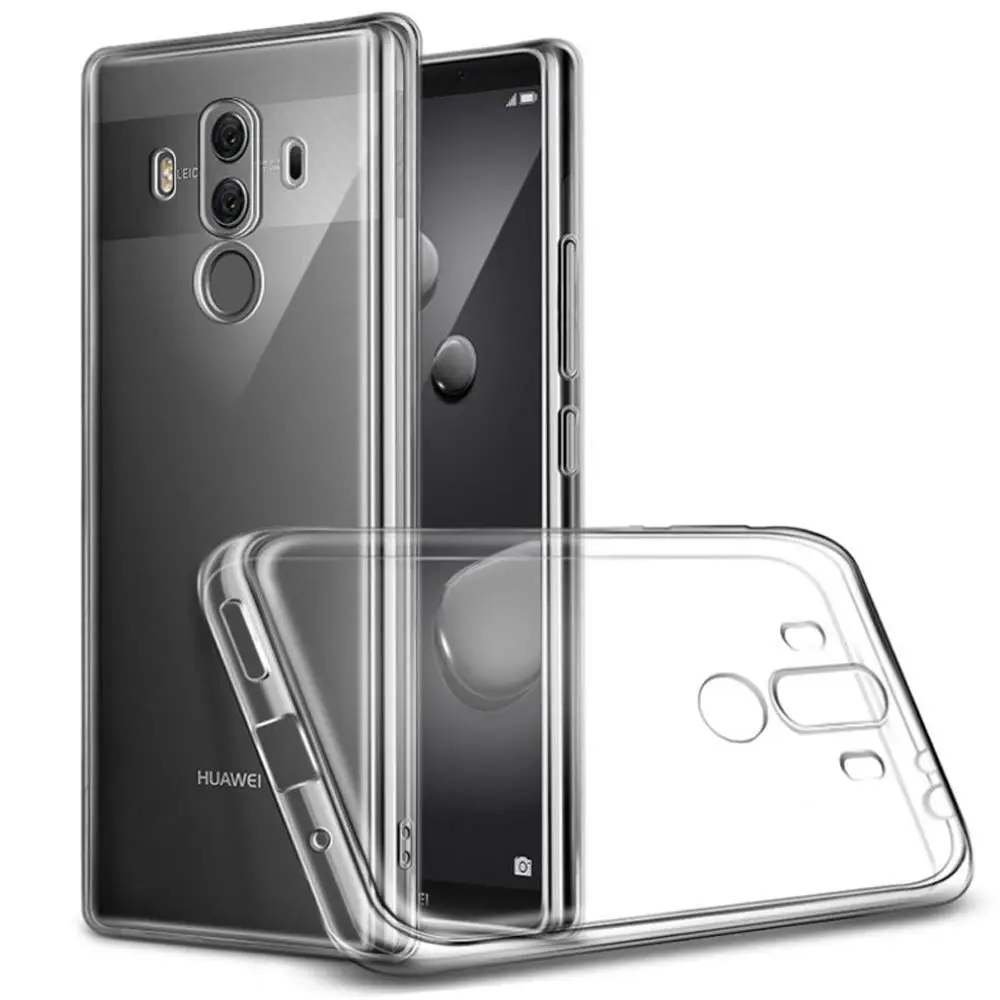 Luxury Silicon Case Back Cover for Huawei Mate 10 Pro Soft Clear Transparent 360 Shockproof Armor Mate10Pro Capa AliExpress