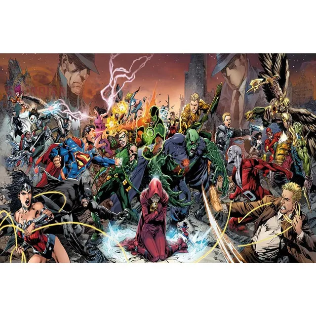 Buy DC Comics Team Superheroes Collage Poster Custom