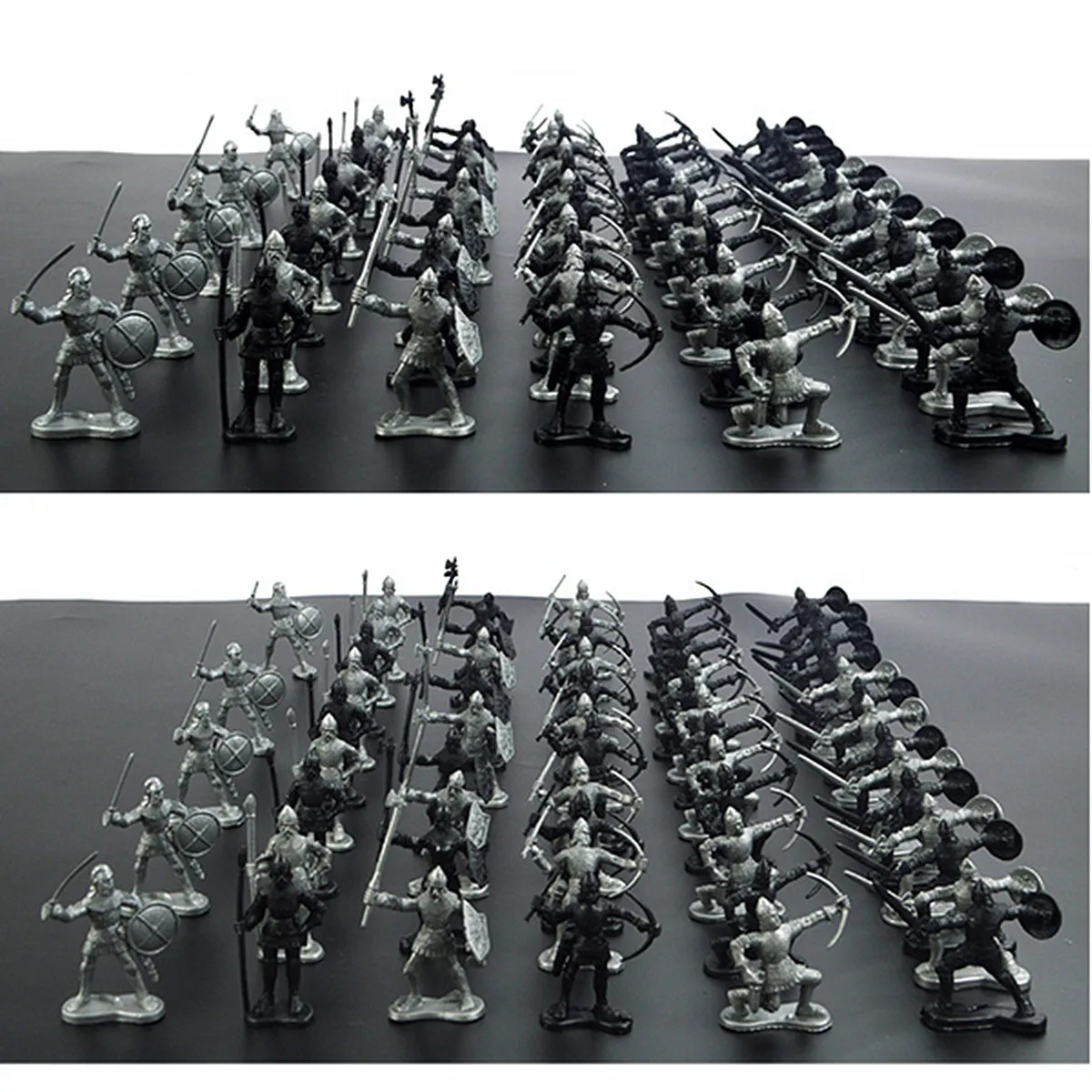 60 шт./компл. Пластик средневековый Солдат модель игрушки лошадей Солдат Цифры модели игровой набор Детская игрушка для обучения подарки