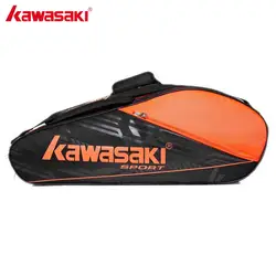 Kawasaki оригинал ракетки должен Ракетки для занятий спортом Бадминтон Сумки одного плеча (для 6 Ракеток) Теннис ракетки сумка спортивная tcc-055
