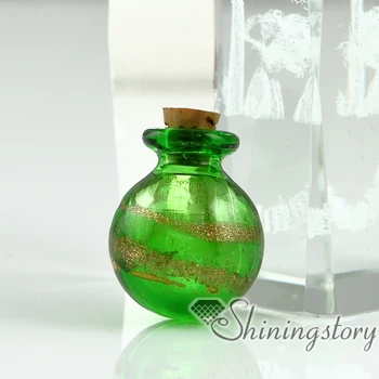 

miniature glass bottles pendant for necklace wholesale memorial ash jewelry keepsake urns jewelry