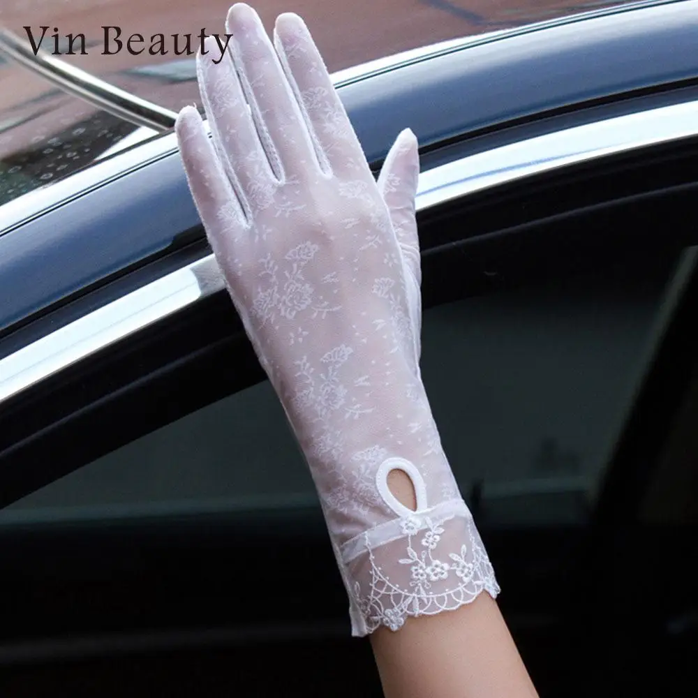 Перчатки Кружевные Перчатки Солнцезащитный Перчатки Мода УФ-защиты кружева перчатки тонкий солнцезащитный Sexy Lady