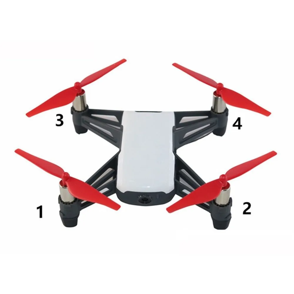 4 шт. быстросъемные пропеллеры для дрона DJI Tello Mini Drone Propeller CCW/CW реквизит запасные части Аксессуары для дрона