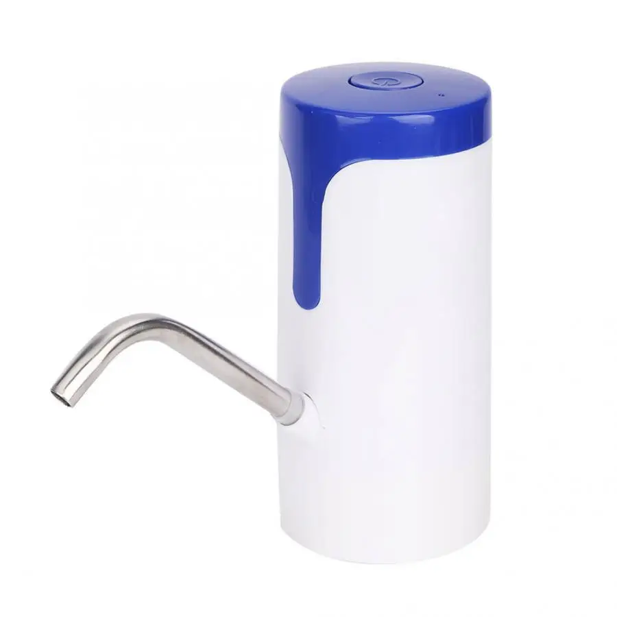 USB быстрая зарядка Электрический автоматический водный насос диспенсер двойной мотор бутылка питьевой воды для тофона кухня Ofice - Цвет: Синий