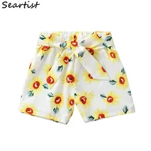 Seartist/летние шорты для маленьких девочек с кулиской, Короткие штаны для малышей Шорты с бантом Bebes одежда для маленьких девочек от 0 до 4 лет, 30