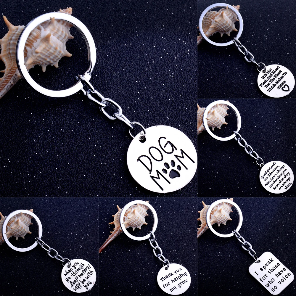 

Mother Teacher Sister Best Friends Gifts Keyring Dog Paws Charm Keychain Jewelry Dog Cat Charm Friendship