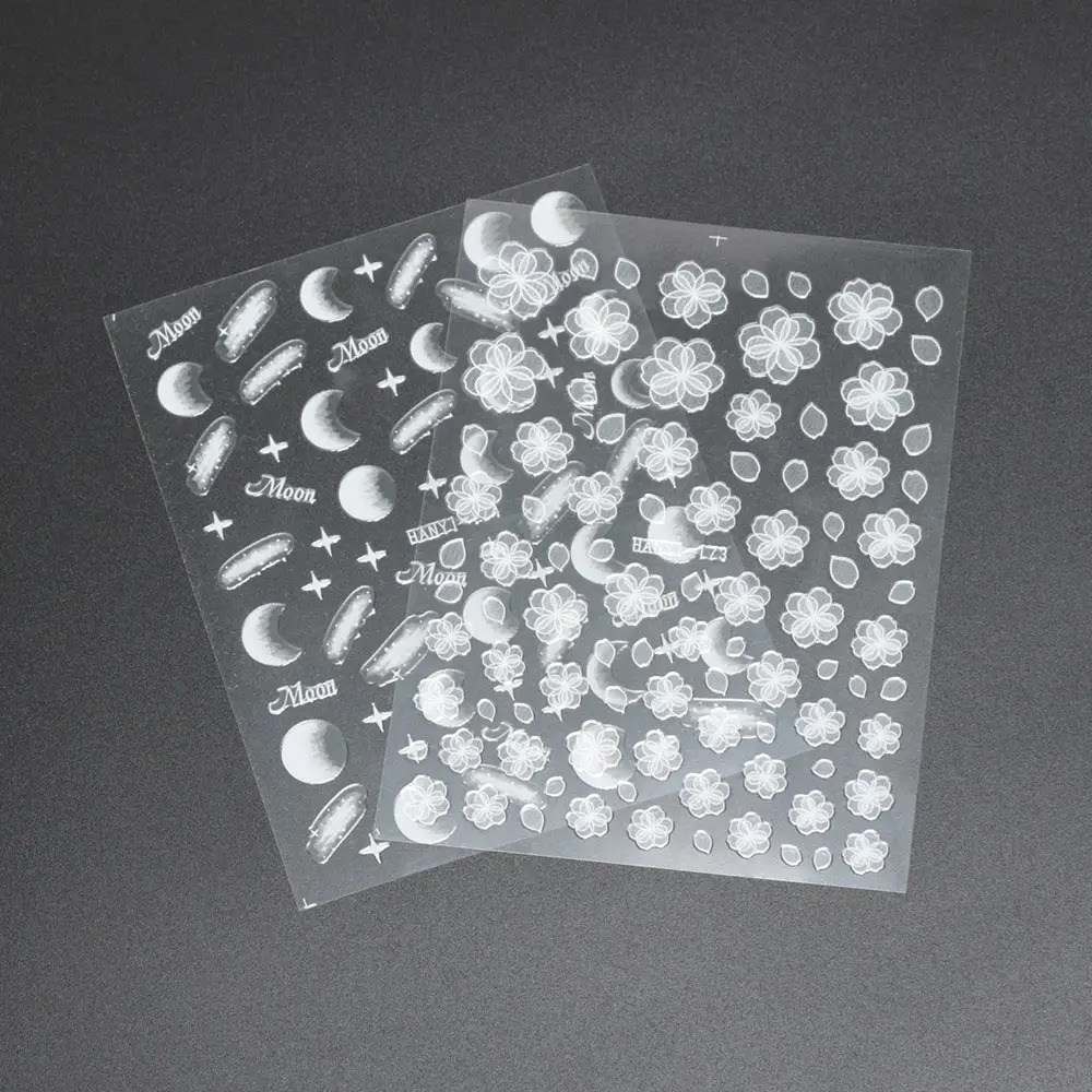 

1 Sheet Moonlight 3D Nail Art Stickers Moon Eclipse Nail Sticker Star Adhesive Nail Decals Nail Decorations Art Tools Hot Sale