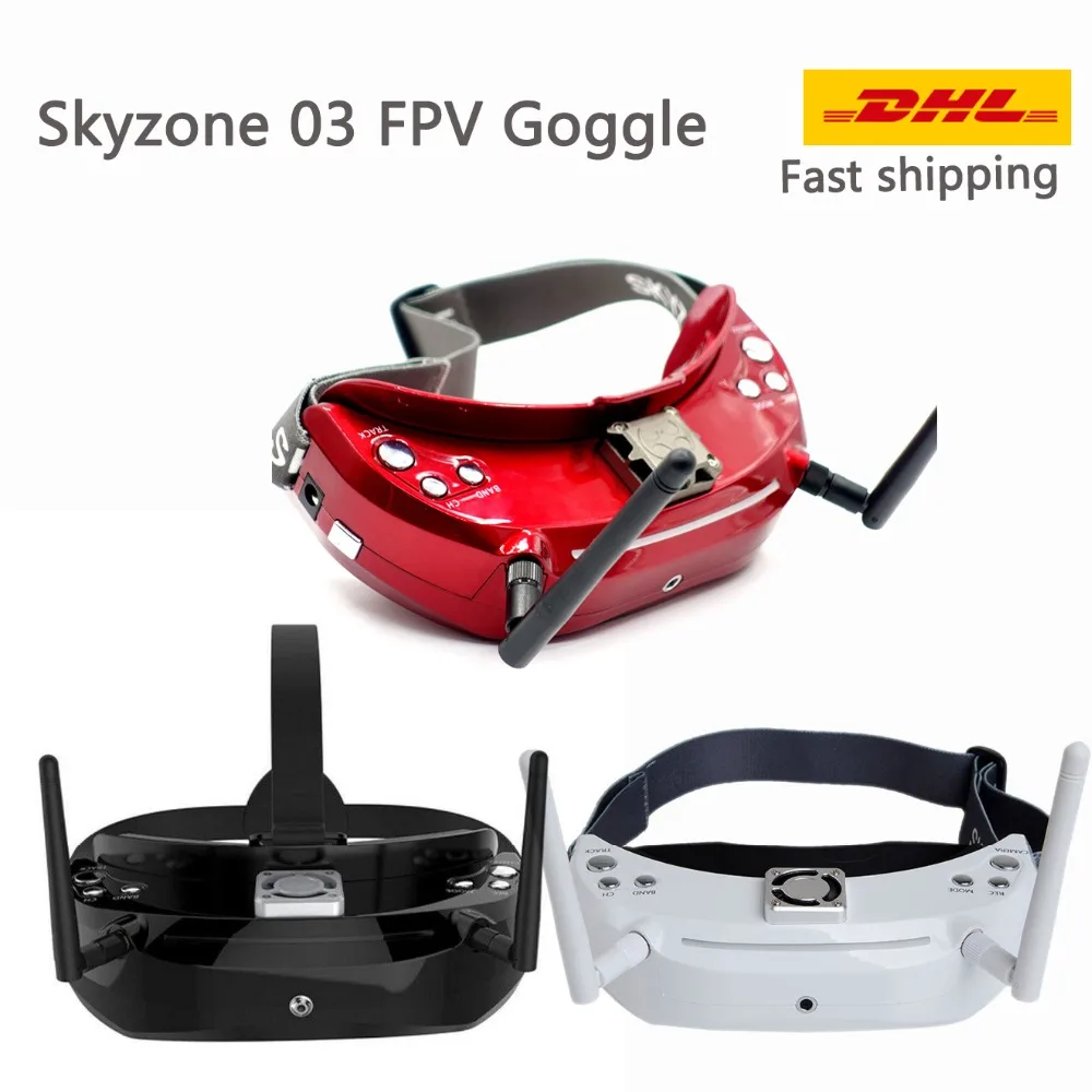 Очки Skyzone SKY03 Rev 1 3D 5 8G divity FPV с видеорегистратором головным трекером приемник 48