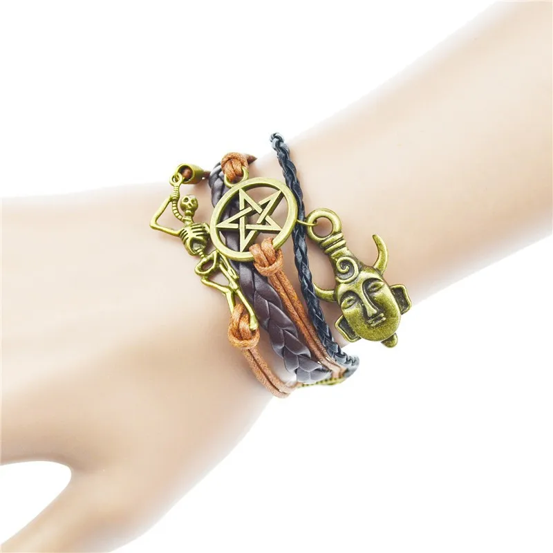 OBSEDE, кожаный браслет Braide, Модный женский браслет, браслет с бабочкой, посеребренный браслет с якорем, лучший подарок