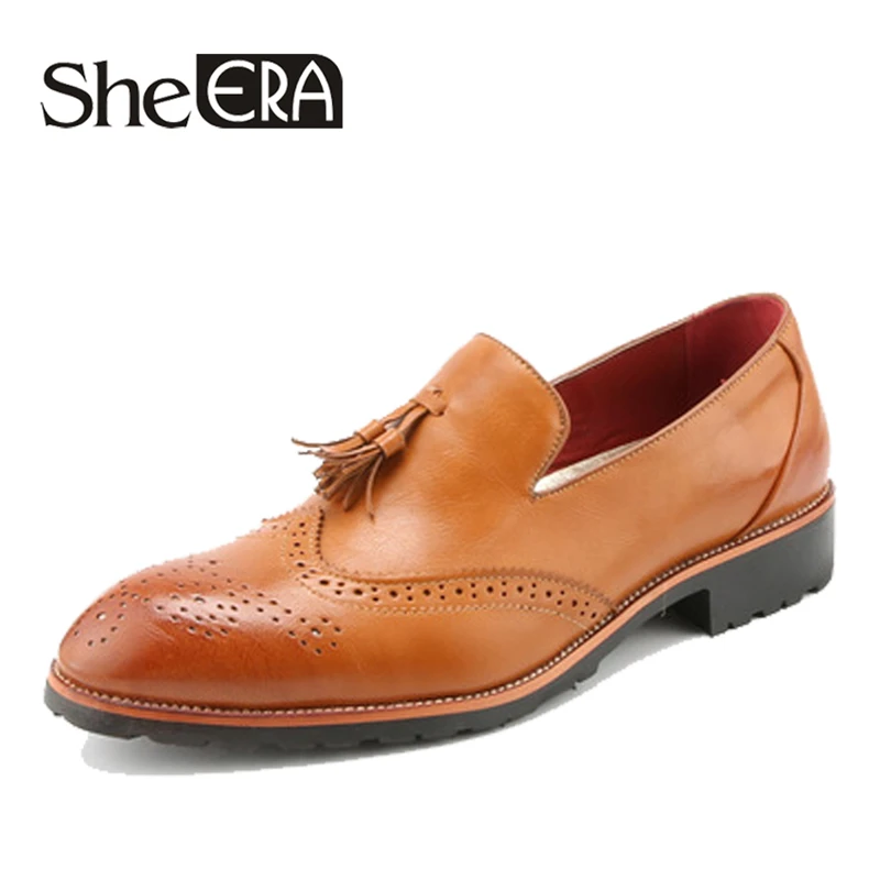 

Brand Genuine Leather Men Shoes Leather Solid oxfords Fashion Men Casual shoes Office Men spring/autumn Plus Size 38-43 Dropship