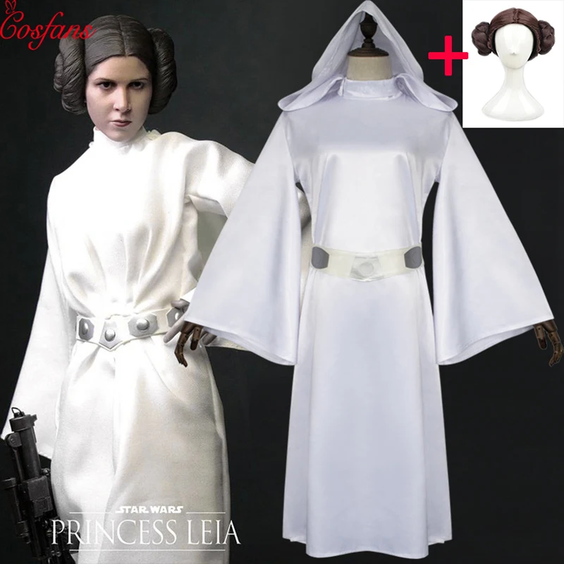 Костюм принцессы Leia с поясом для женщин классический костюм храбрых бойцов в
