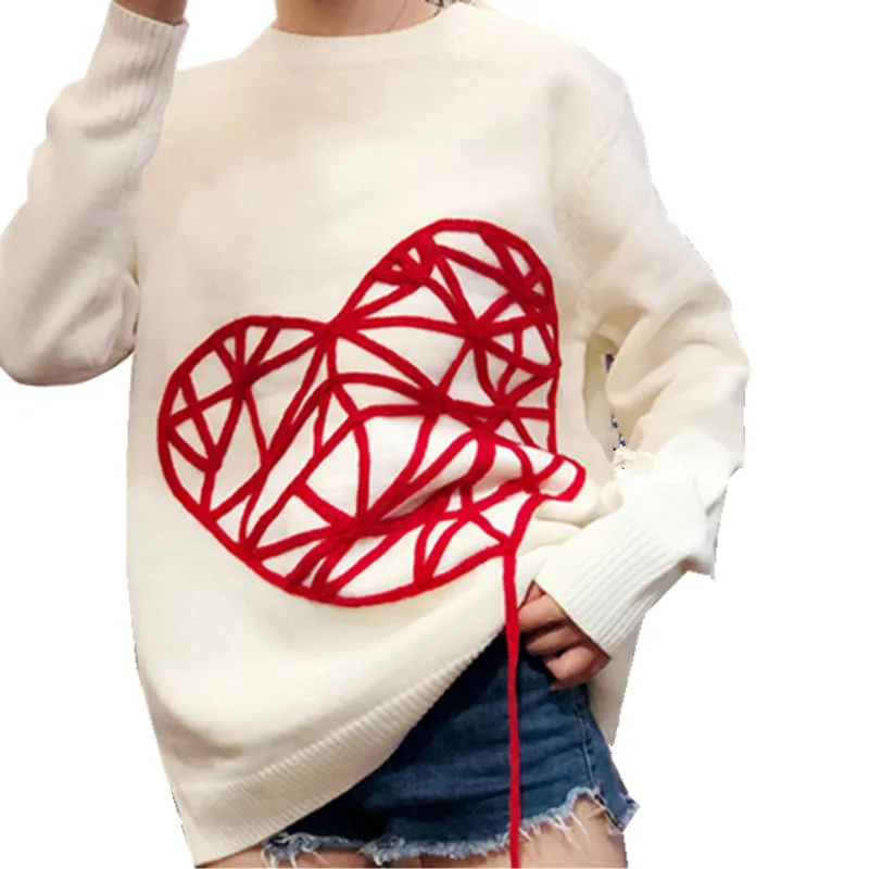 

SMTHMA 2019 Luxury Designer Runway Sweater Women Loved Sweaters And Pullovers Winter Clothes Women Knitted Femme Knitwear