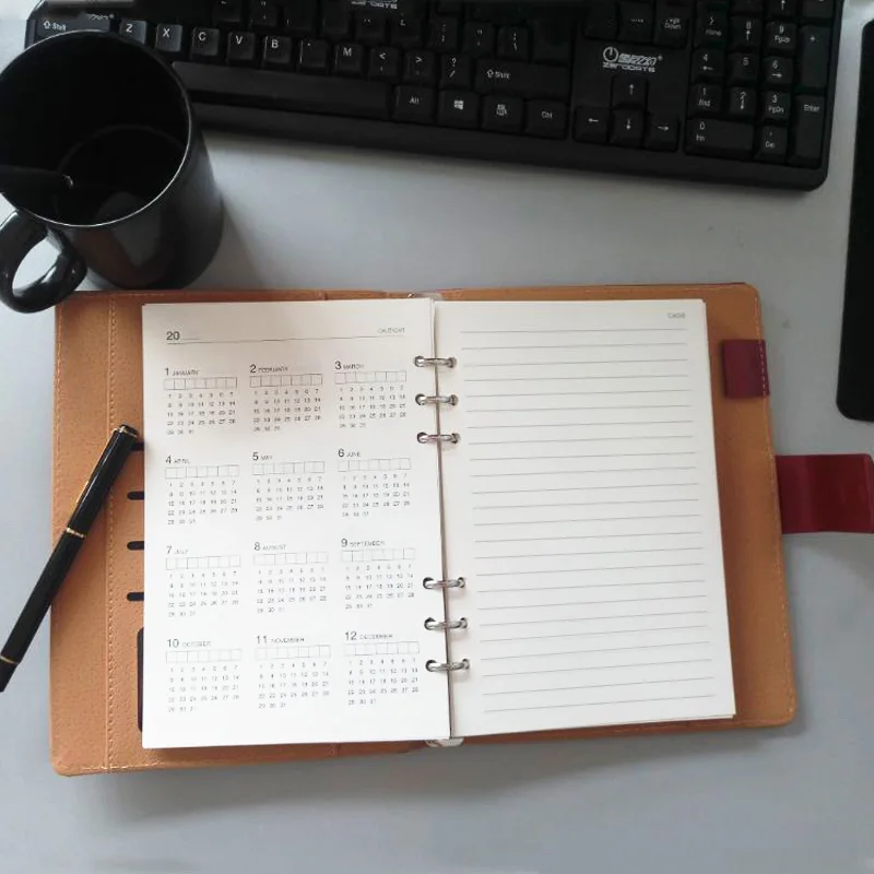 CAGIE Vintage Leather Notebook a5 Spiral Filofax Journal Calendar 2018 a6 Notebook Planner Binder Diary Retro Agenda Organizer CAGIE Vintage Leather Notebook a5 Spiral Filofax Journal Calendar 2018 a6 Notebook Planner Binder Diary Retro Agenda Organizer