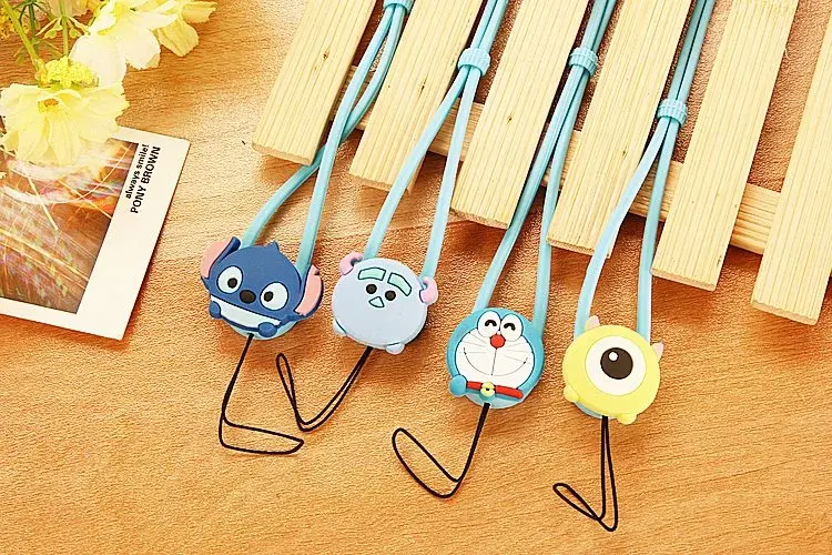 الهاتف سلسلة الكرتون لطيف الحبل الرقبة الشريط للهاتف حبال سيليكون الحبل kawaii شريط للرسغ ل مفتاح id بطاقة شنقا حبل
