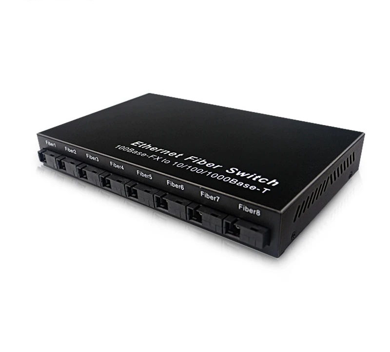 Ethernet оптоволоконный коммутатор 8 портов 100 Мбит/с SC волокно и 2 порта 1000 Мбит/с RJ45 оптоволоконный медиа-конвертер 20 км