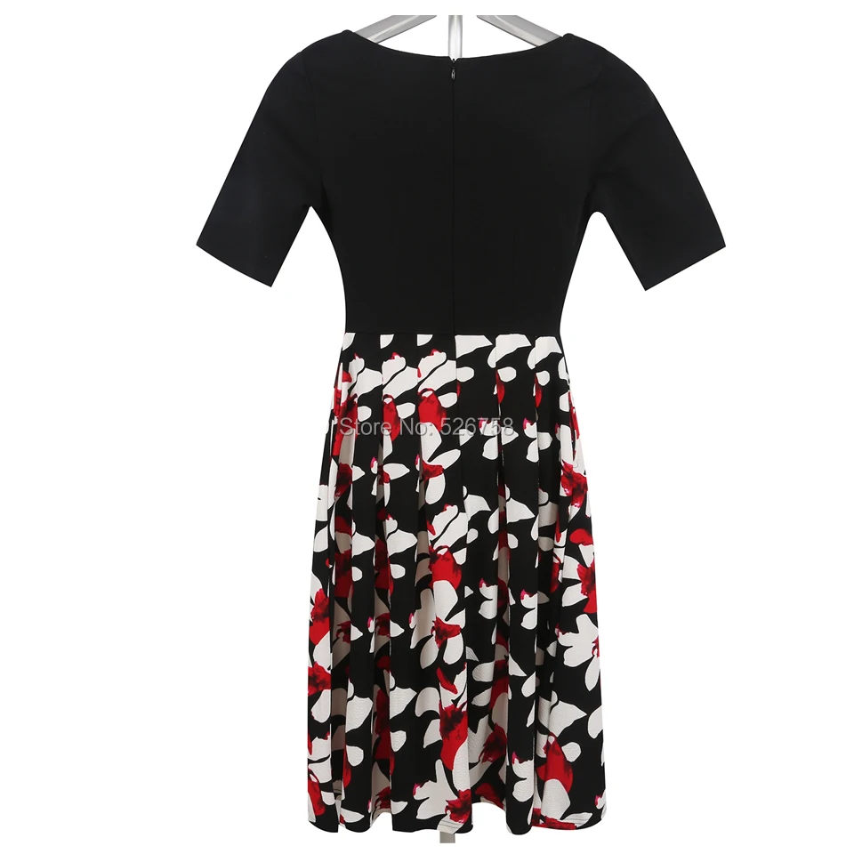 OX165 BLACK+ RED FLOWER 6