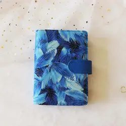 Синее Перо творческий прекрасный спираль дневник крышка A5 A6 продажа в розницу, Бесплатная доставка милый подарок для девочек