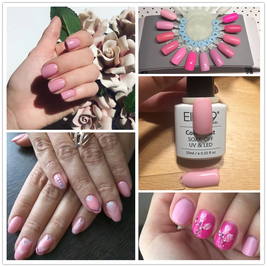 Elite99 уф-гель лак для ногтей 10 мл долгое уф-гель красочные Polishes наир искусство выбрать 1 розовая серия в 12 цветах