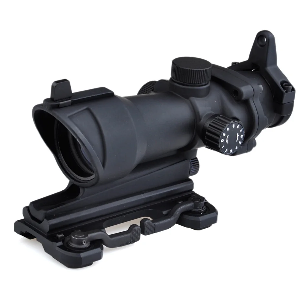 

SEIGNEER Acog 4X32 Optical Scope Red/Green Reticle With QD Mount Sniper Riflescope Hunting Shooting Rifle Scope