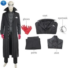 ManLuYunXiao Game Character Persona 5 Kaitou Cosplay Costume For Men Joker Anime Cosplay Men Full Set Uniform For Halloween persona 5 futaba sakura shirt coat jacket cosplay costume full set