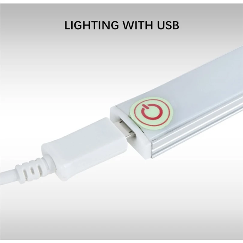 Ультратонкая светодиодная балка LEDGLE 6 Вт для ванной комнаты с USB яркий свет под