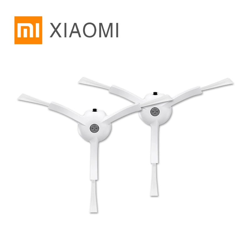 Теперь оригинальная упаковка для Xiaomi Робот Запчасти для пылесоса наборы боковые щетки x2 HEPA фильтр x2 роликовая щетка x1 - Цвет: Белый