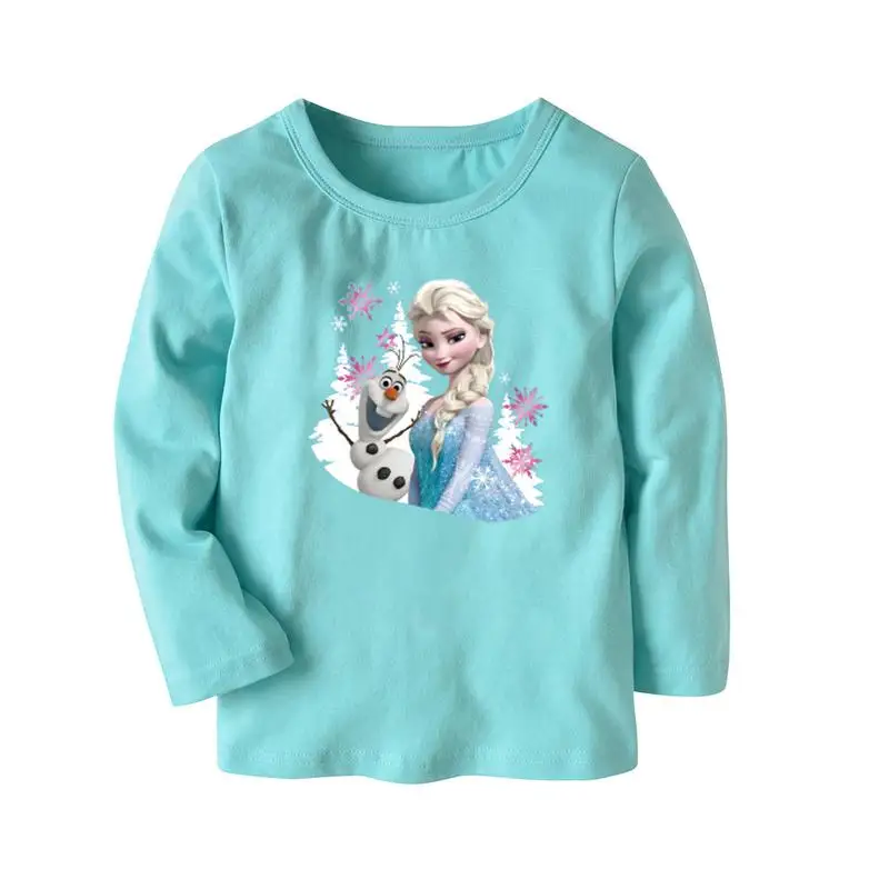 Disney Frozen Elsa and Anna Snow Queen Long and Short Sleeve Tops