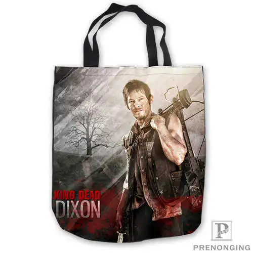 Пользовательские холст the_walking_dead ToteBags Ручные Сумки хозяйственная сумка