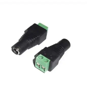 

Jack 2.1mm 2.5mm stereo female to AV Screw Terminal Stereo 5.5X2.1MM 5.5X2.5MM 12V Female 2pole Terminal Block Plug connector