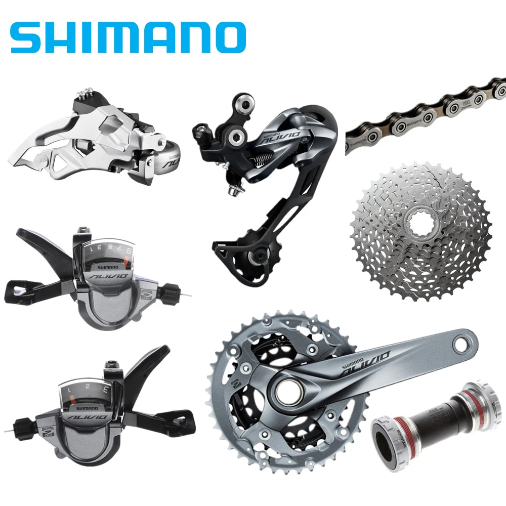 

SHIMANO ALIVIO M4050 Mountain bike shift drive crankshaft sprocket 3X9 27 speed 7 sets