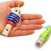 1Pc Infant Whistling Toy Wooden Random Color Toys Cartoon Animal Whistle Educational Music Instrument Toy for Baby Kids Children 3