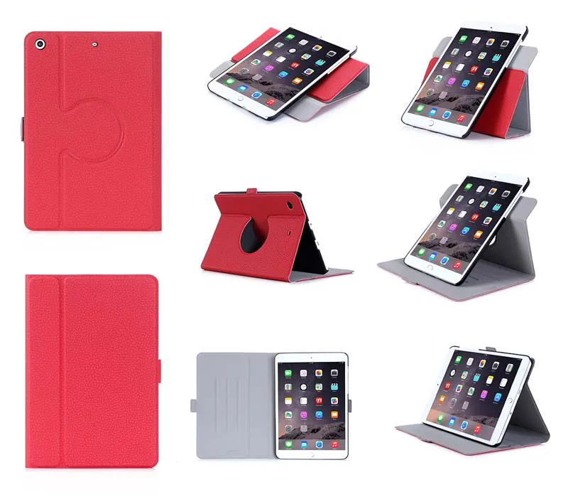 

Ultra Slim 360 Degree Rotation Leather Folio Stand Protective Cover Magnetic Smart Sleep Case For Apple ipad mini 4 Mini4 Tablet