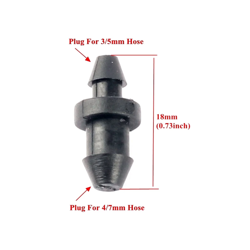 50 шт. 4/7 мм, версия 3, 5 мм шланг заглушка разъема для дома и сада система капельного орошения Системы воды коннектор шланга трубы фитинги