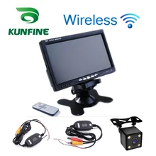 7 pollici TFT LCD Auto Poggiatesta Monitor di Visualizzazione Vista Posteriore e Wifi Retrovisore Inverso della Macchina Fotografica di Backup Auto Display TV