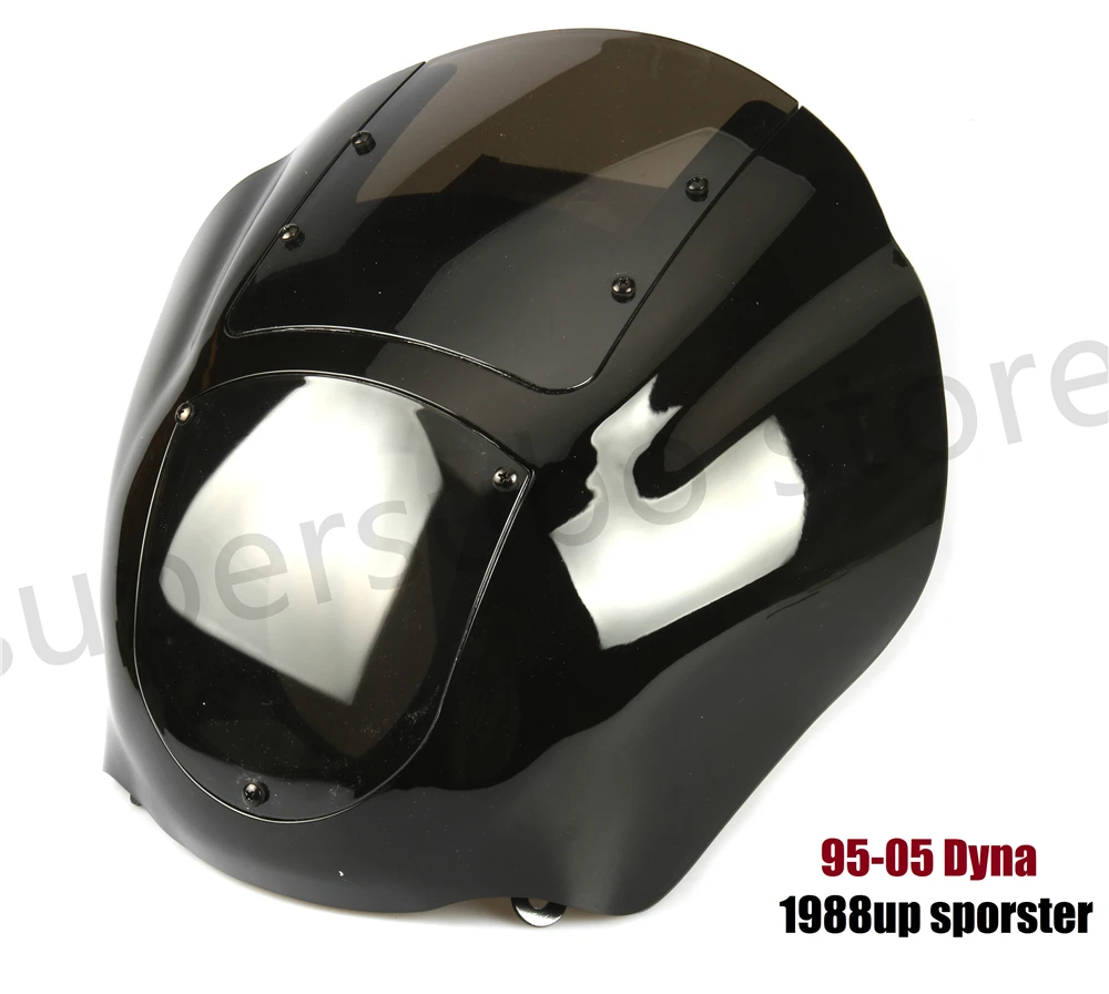 Обтекатель мотоцикла и ветровое стекло дыма для harley XL 883 1200 1988 Up / Dyna 1995 2005| |