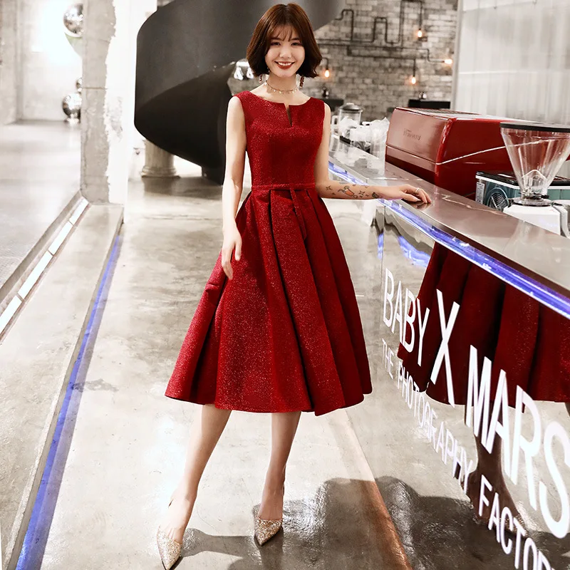 Vestidos De Festa 2019 Mrs Win элегантное винтажное вечернее платье трапециевидной формы