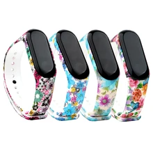 Honecumi For MI Band 3 Strap Replacement WristBand Bracelet for Xiaomi Band 3 Fitness Tracker Accessories 4pcs Pack